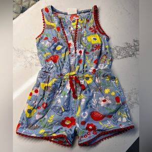 Mini Boden Blue Woodland Romper